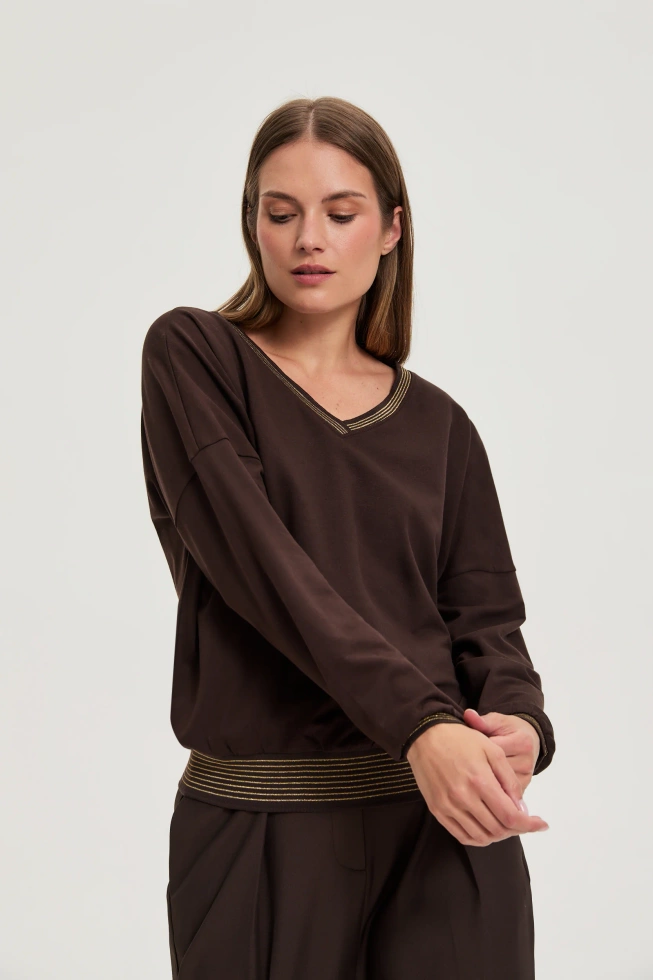 BLUZA DAMSKA Z-BL-4801 BROWN