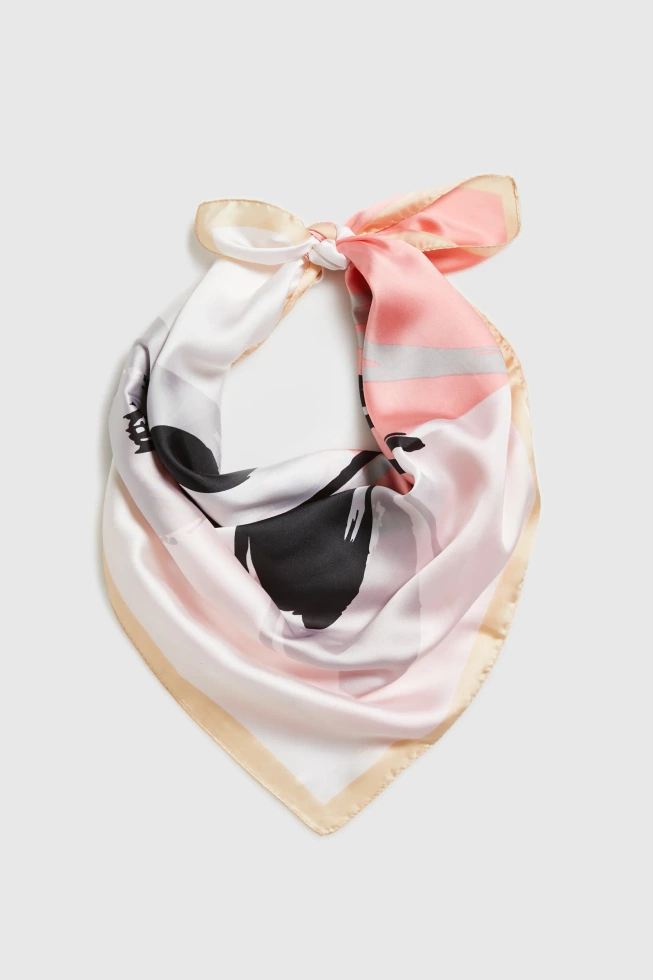 WOMEN'S SCARF L-SZ-4906 OFF WHITE-set