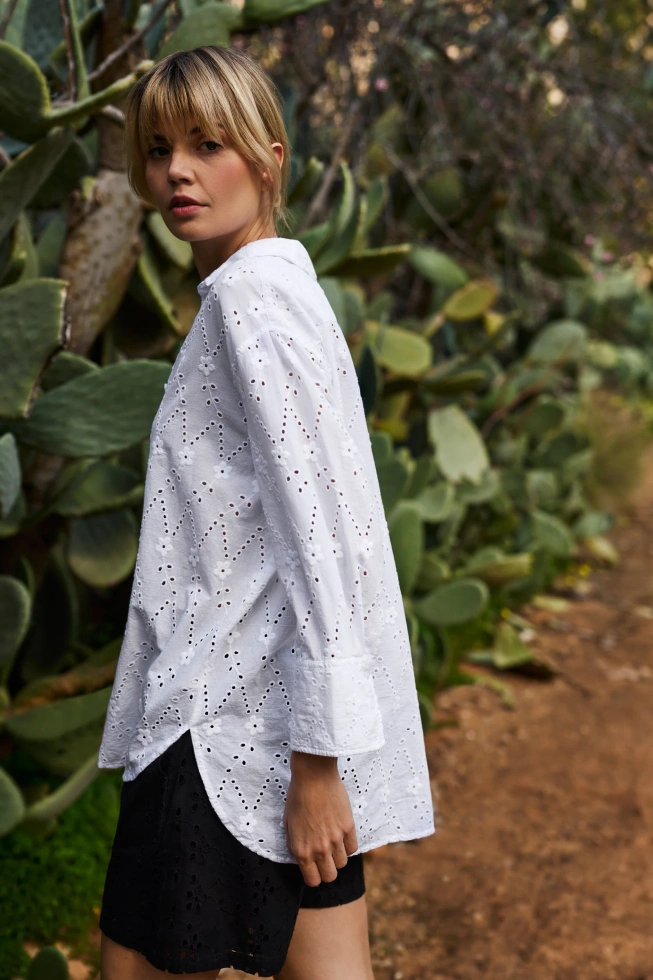 WOMEN'S SHIRT L-KO-4660 WHITE-set