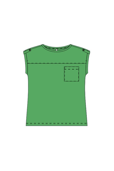 WOMEN'S TSHIRT L-TS-4706 L.GREEN