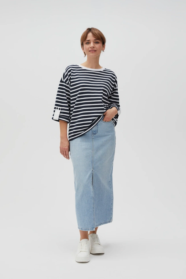 BLUZA DAMSKA L-BL-4607 NAVY