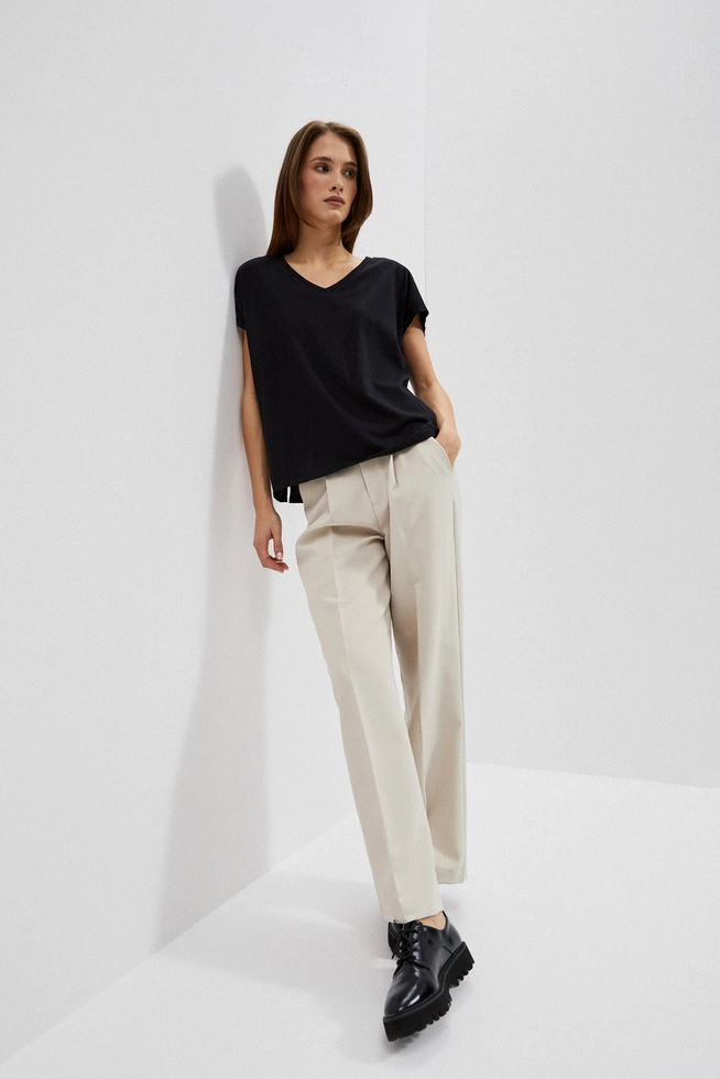 LADIES TSHIRT L-TS-4048 BLACK