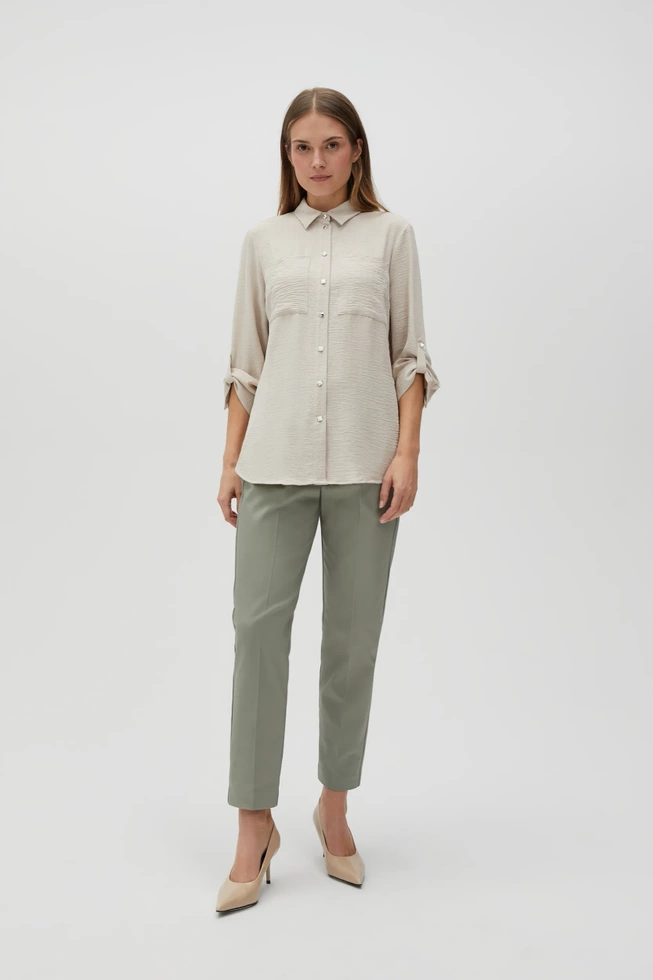 WOMEN'S SHIRT L-KO-4613 L.BEIGE-set