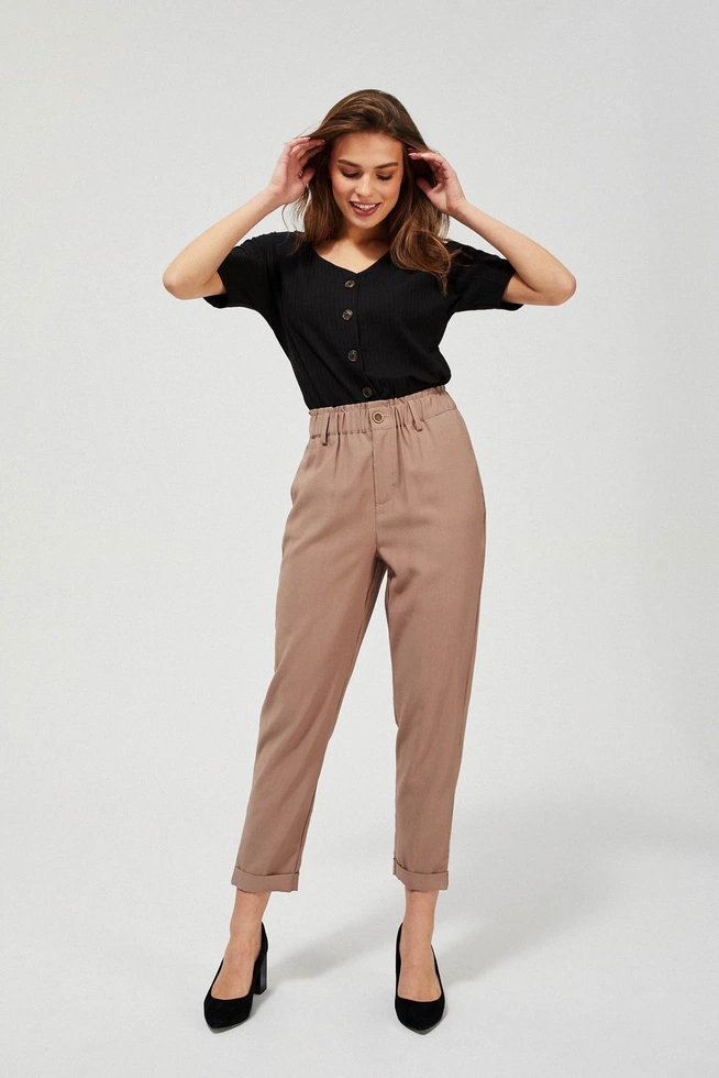 Pants with a gathered waist