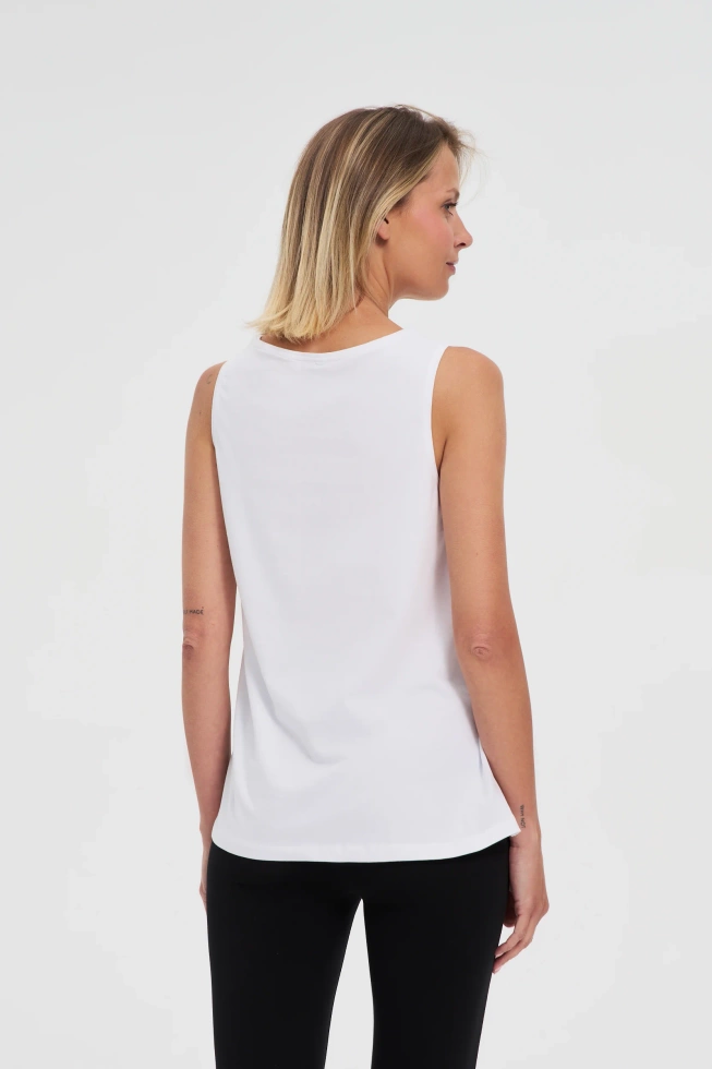 WOMEN'S TOP L-TS-4689 WHITE