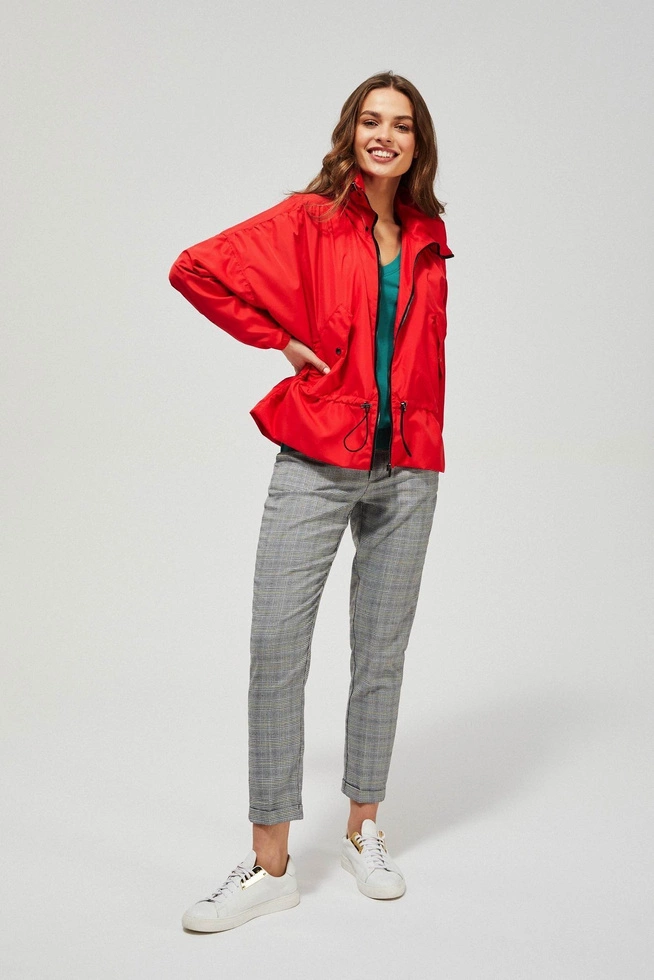 Hooded windbreaker jacket