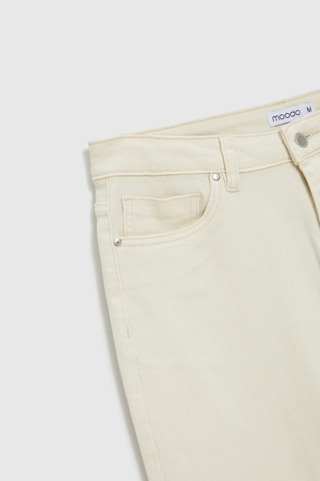 WOMEN'S JEANS L-JE-4911 CREAM