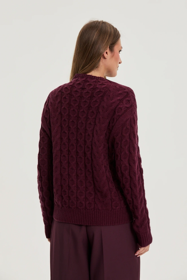 SWETER DAMSKI Z-SW-4859 BURGUNDY