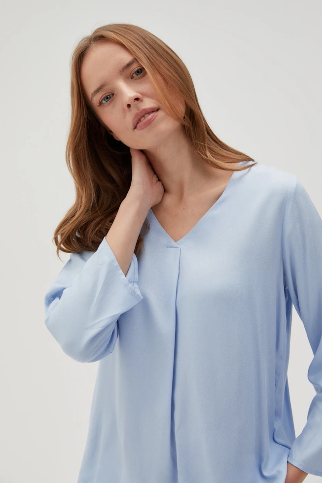 WOMEN'S SHIRT L-KO-4612 L.BLUE-set