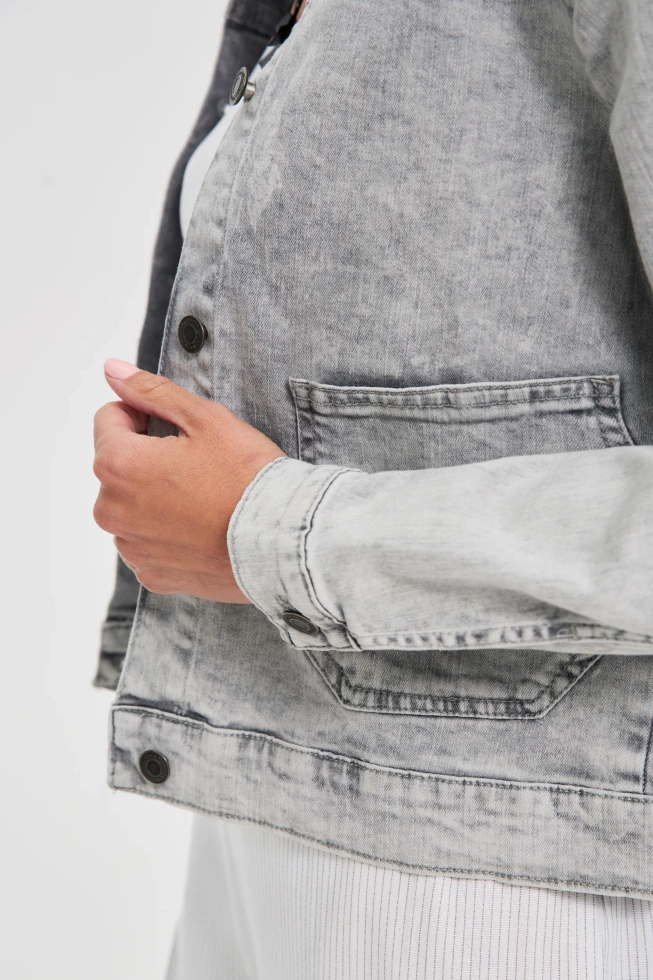 WOMEN'S JACKETS L-KU-4619 GREY-set