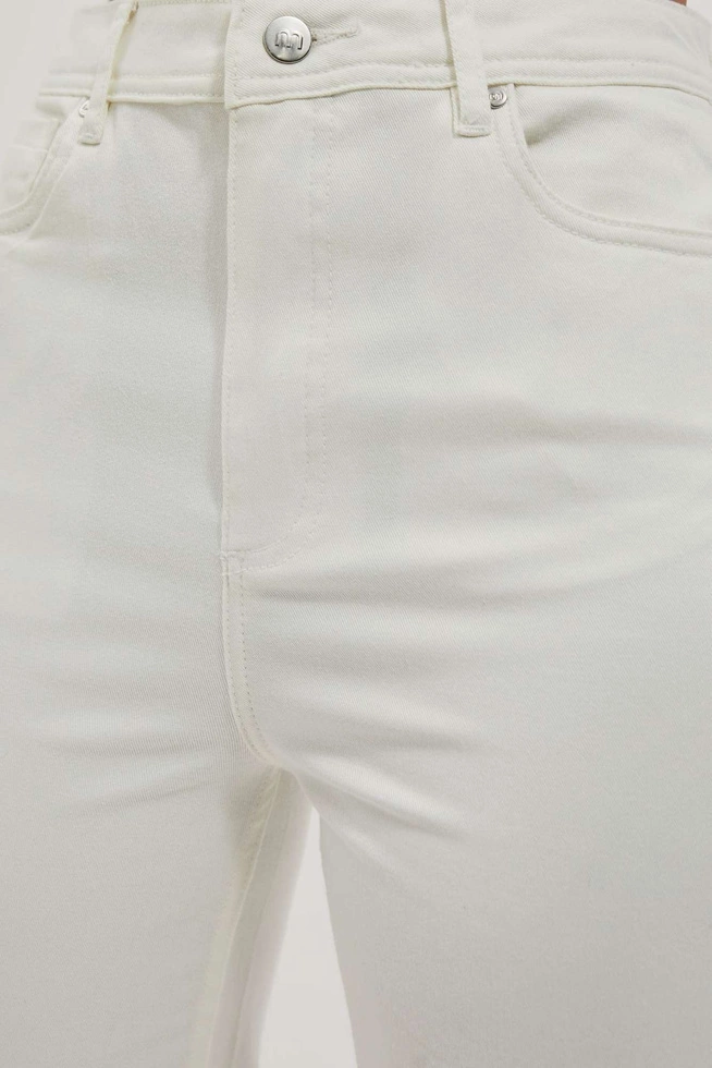 LADIES JEANS L-JE-4000 OFF WHITE