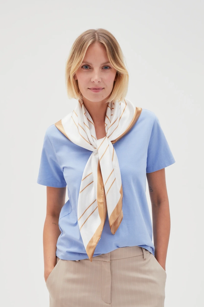 WOMEN'S SCARF L-SZ-4602 WHITE