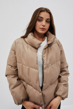 Quilted jacket with a collar