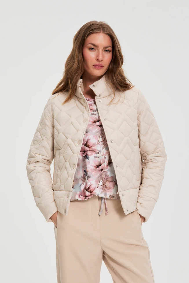 KURTKA DAMSKA L-KU-4905 L.BEIGE