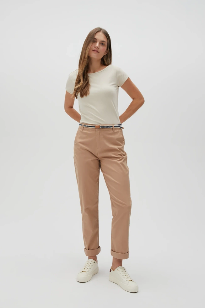 WOMEN'S PANTS L-SP-4600 L.BROWN