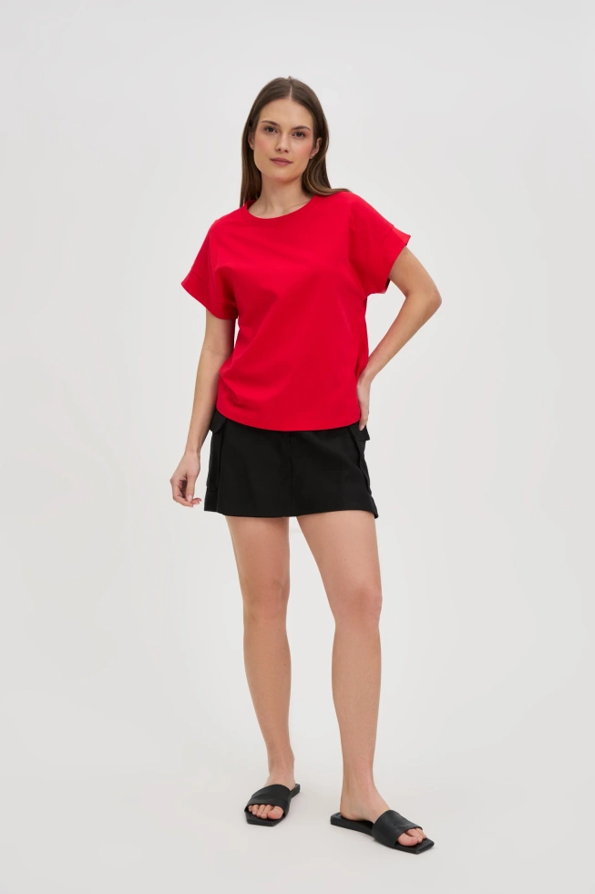 WOMEN'S T-SHIRT L-TS-4745 RED