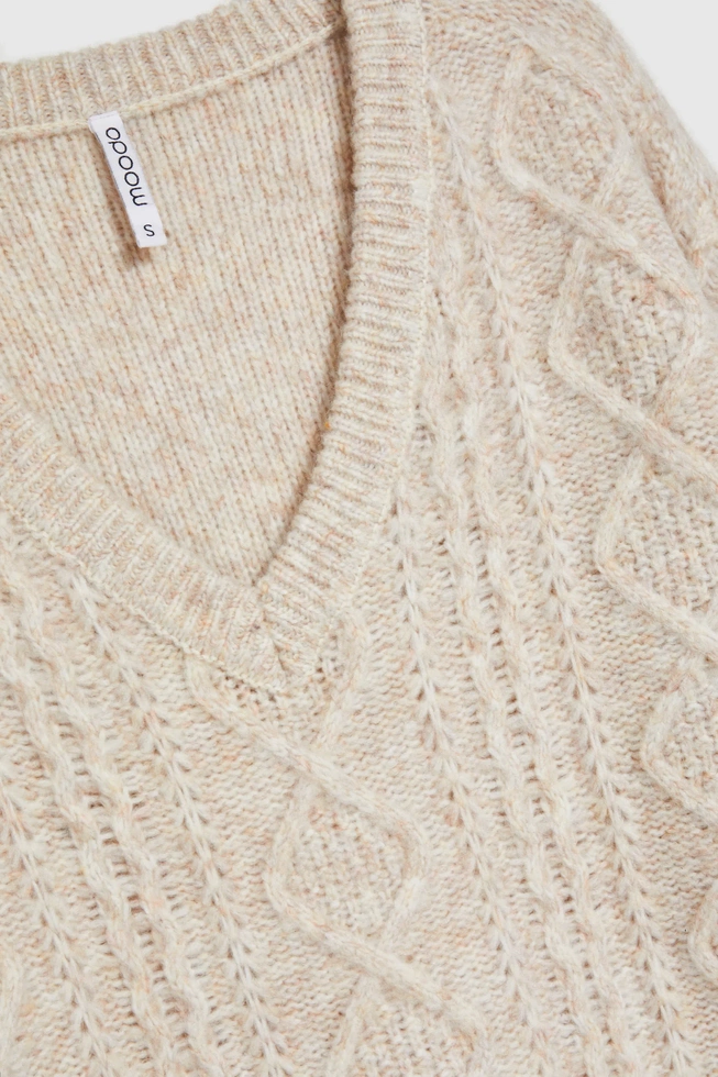 WOMEN'S SWEATER Z-SW-4536 L.BEIGE MEL-set