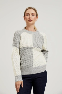 WOMEN'S SWEATER Z-SW-4500 OFF WHITE_GREY