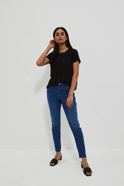 LADIES JEANS L-JE-4014 D.BLUE