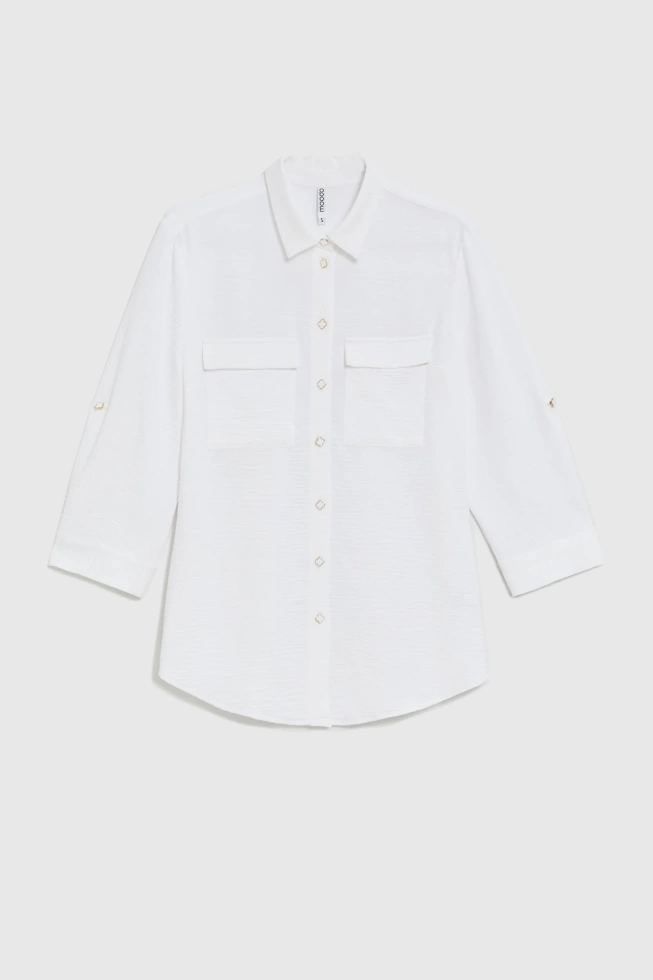 WOMEN'S SHIRT L-KO-4909 WHITE