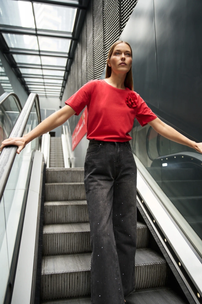 WOMEN'S TSHIRT Z-TS-4833 RED-set