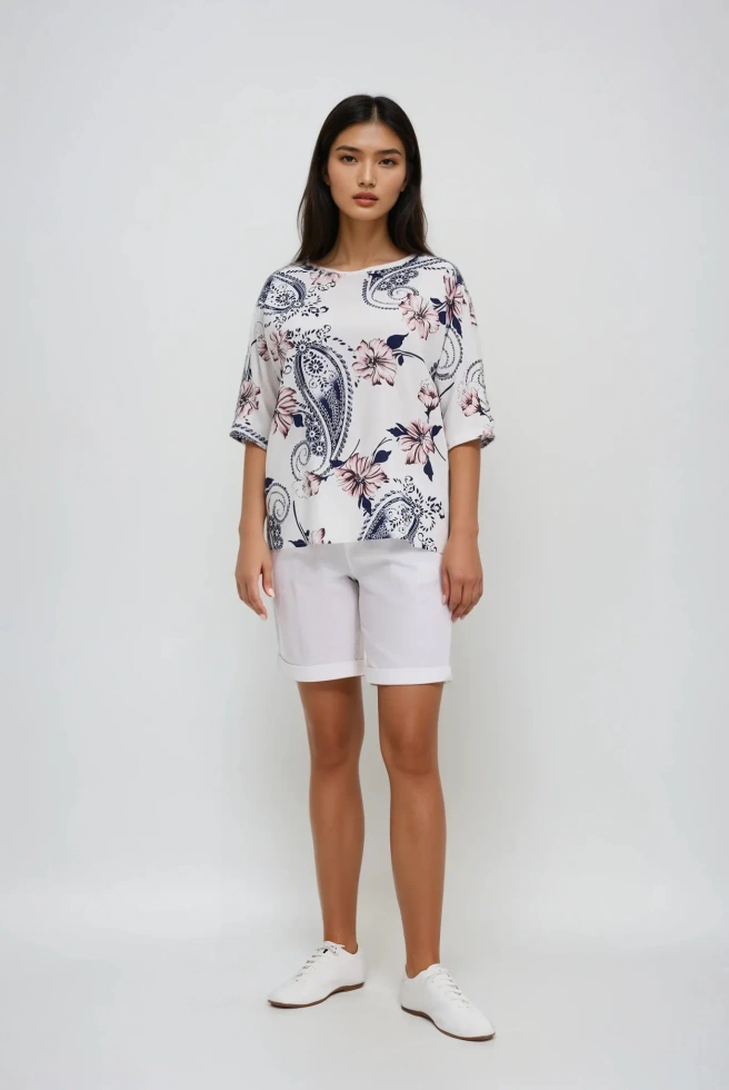 WOMEN'S SHIRT L-KO-4666 WHITE