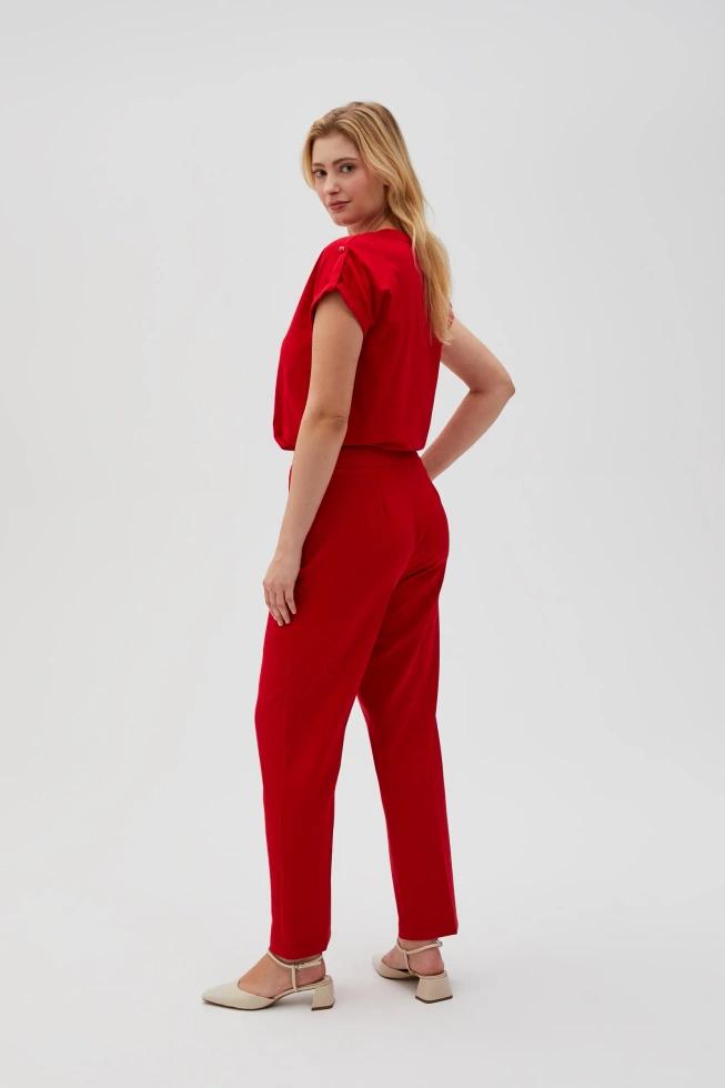 WOMEN'S PANTS L-SP-4616 RED-set