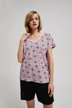 LADIES TSHIRT L-TS-4110 L.PINK