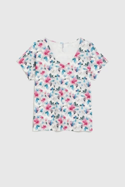 WOMEN'S TSHIRT L-TS-4938 L.BLUE