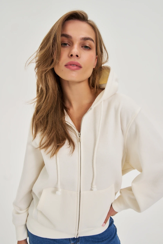 WOMEN'S SWEATSHIRT Z-BL-4821 OFF WHITE