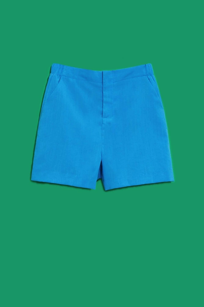 LADIES SHORTS L-SH-4021 FRESH BLUE