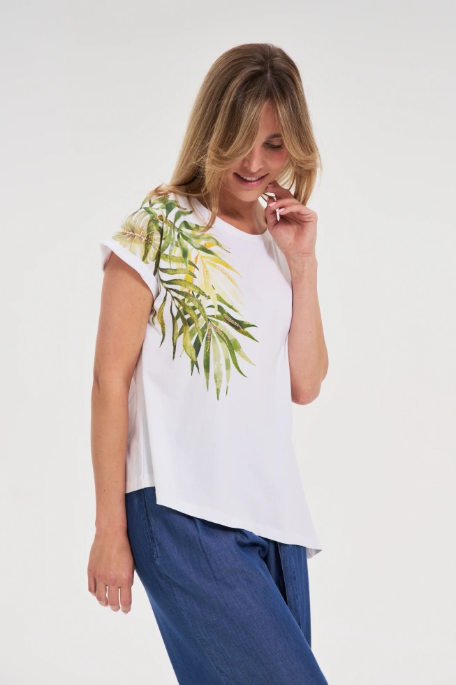 WOMEN'S TSHIRT L-TS-4657 WHITE