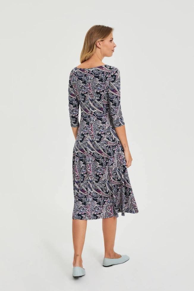 WOMEN'S DRESS L-SU-4908 NAVY