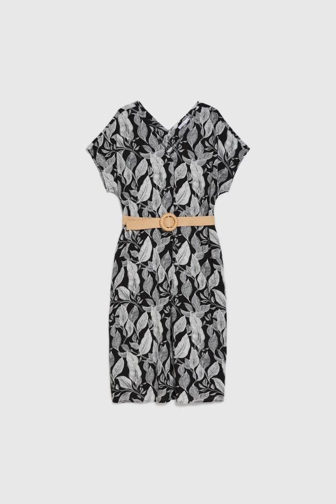 WOMEN'S DRESS L-SU-4953 BLACK-set