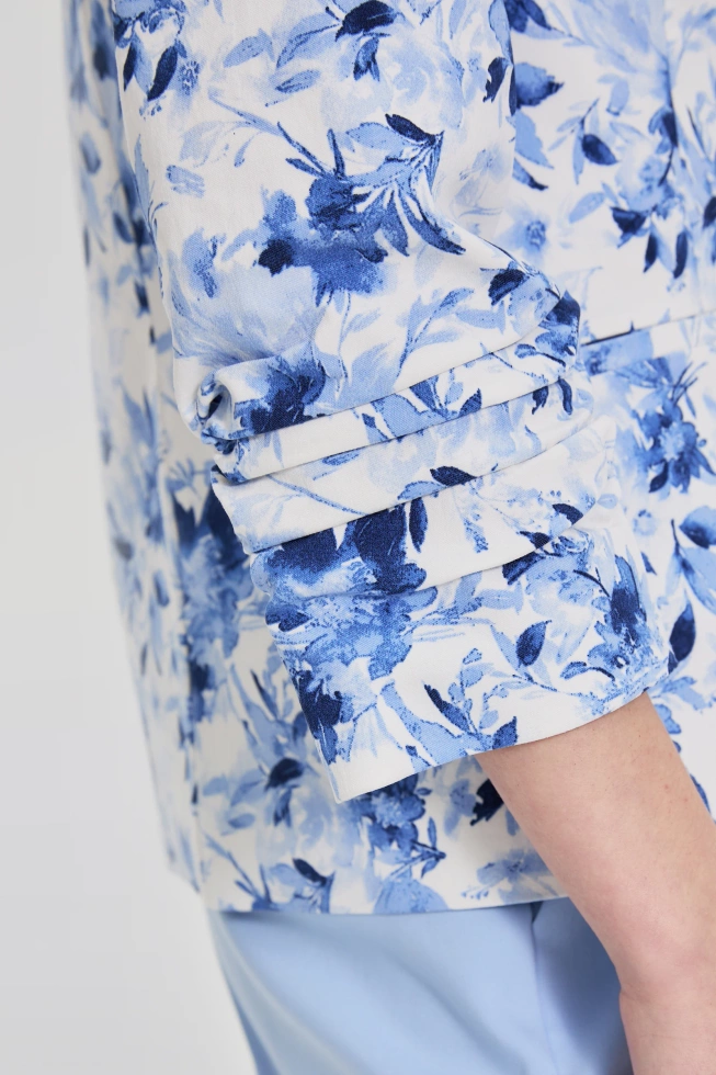 WOMEN'S BLAZER L-MR-4915 L.BLUE