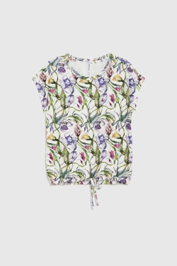 WOMEN'S TSHIRT L-TS-4937 CREAM-set