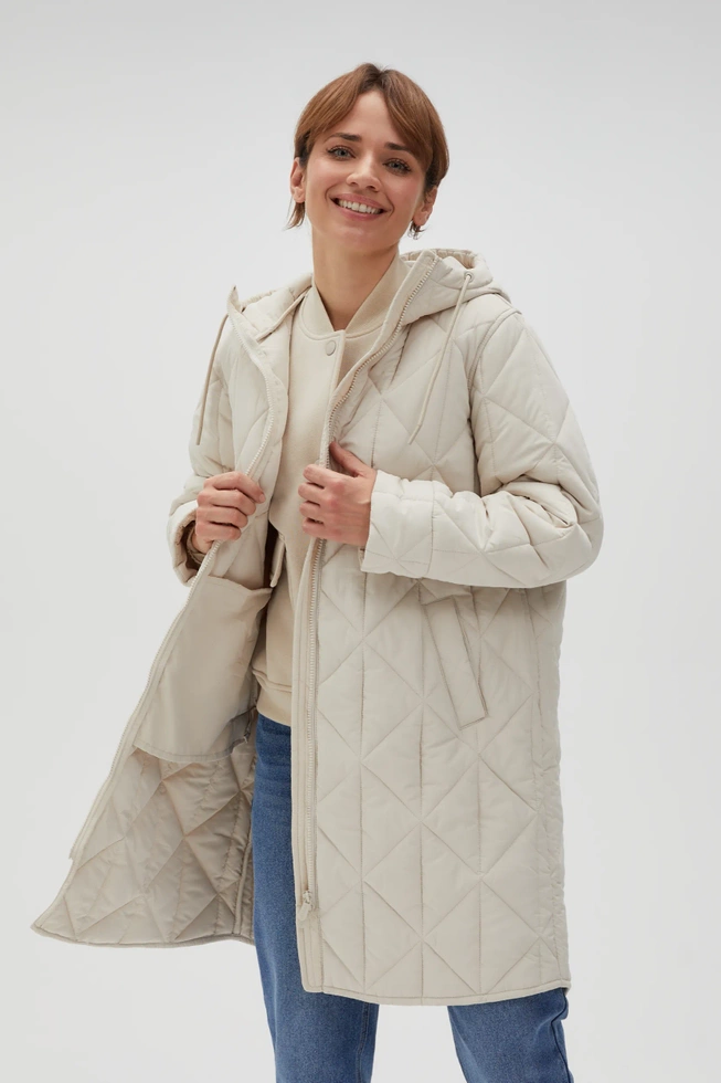 WOMEN'S JACKETS L-KU-4604 L.BEIGE