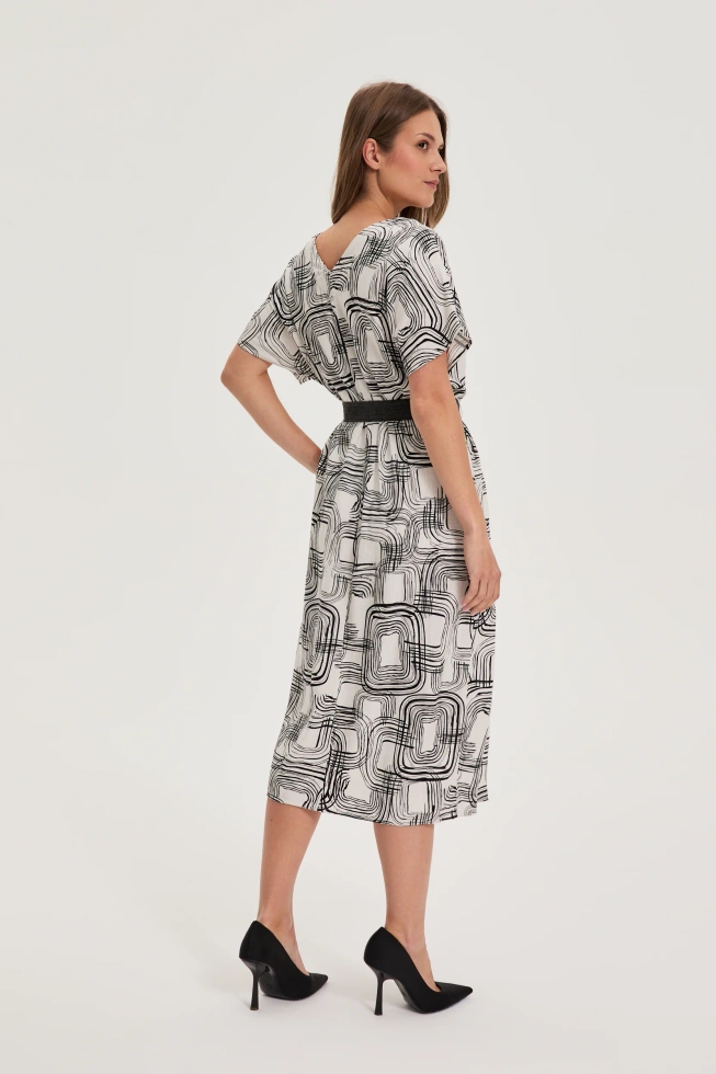 WOMEN'S DRESS L-SU-4653 OFF WHITE
