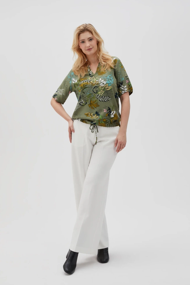 WOMEN'S SHIRT L-KO-4627 OLIVE