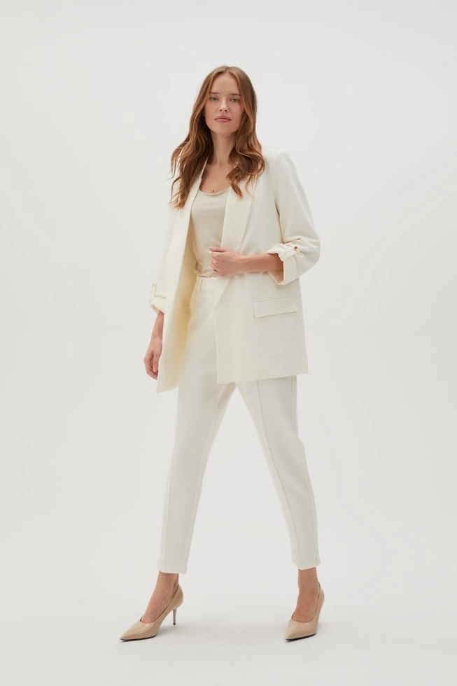 WOMEN'S JACKETS L-MR-4601 OFF WHITE-set