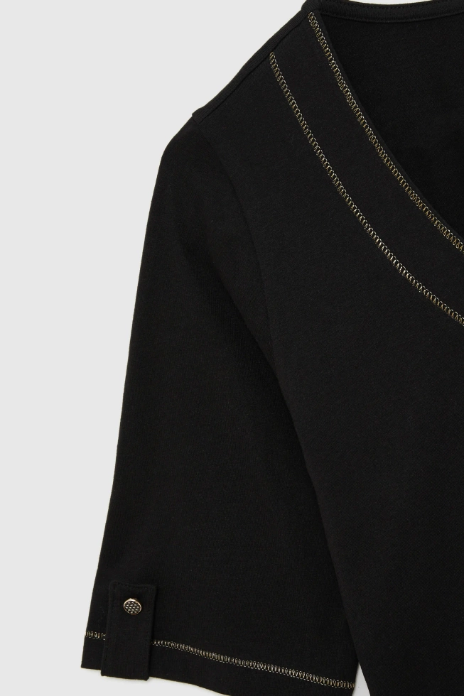 WOMEN'S TSHIRT L-TS-4932 BLACK