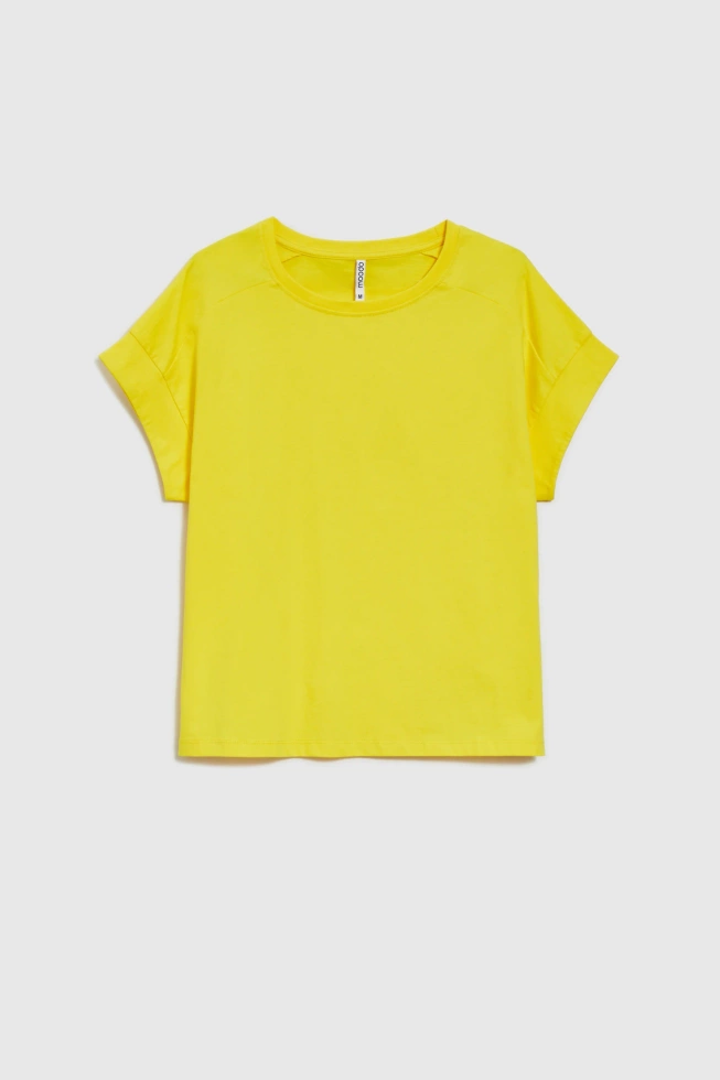 WOMEN'S T-SHIRT L-TS-4745 YELLOW-set