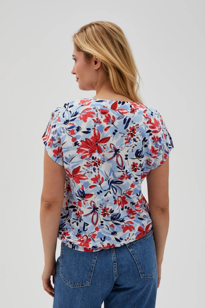 WOMEN'S SHIRT L-KO-4618 BLUE
