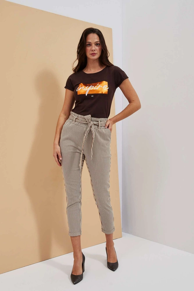 LADIES TSHIRT L-TS-4019 D.OAK