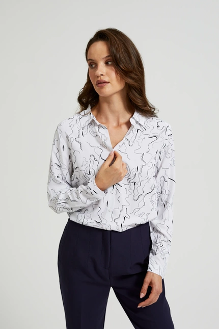 WOMEN'S SHIRT Z-KO-4539 OFF WHITE