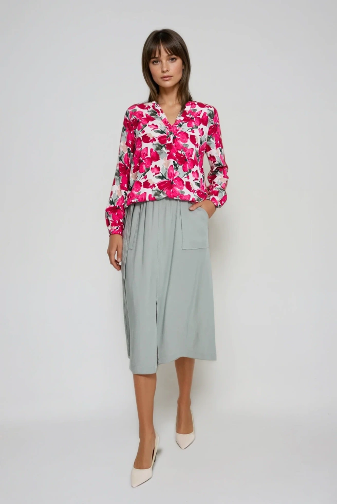 WOMEN'S SHIRT L-KO-4906 FUCHSIA