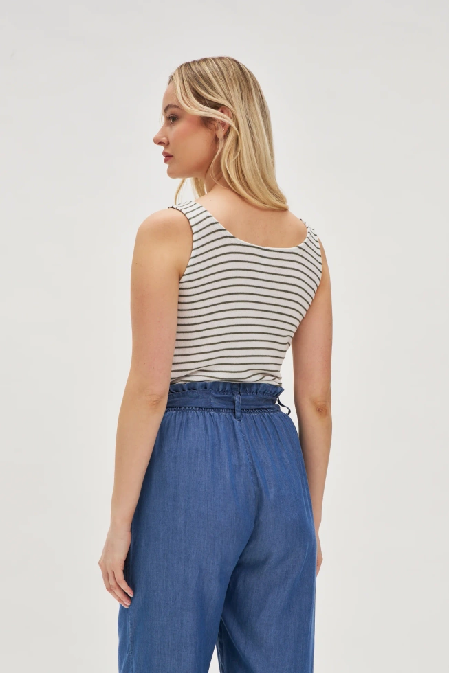 WOMEN'S TOP L-TS-4678 OLIVE