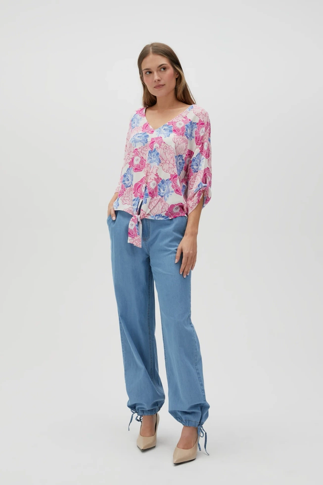 SPODNIE DAMSKIE L-SP-4609 BLUE-pakiet