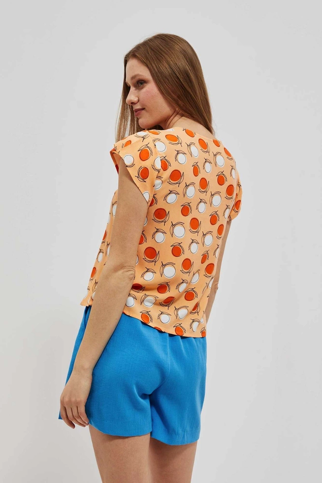 LADIES SHIRT L-KO-4052 PEACH