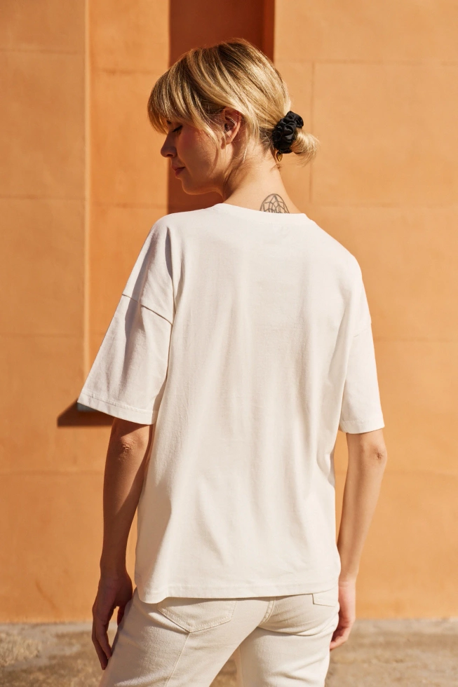 WOMEN'S TSHIRT L-TS-4724 OFF WHITE-set